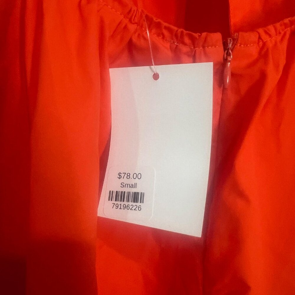 Olivaceous Orange Flutter Sleeve Dress - Size S NWT - Picture 7 of 8